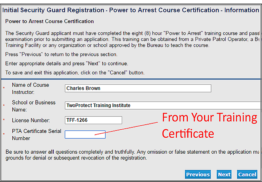 Submit The Ca State Bsis Security Guard Card Application